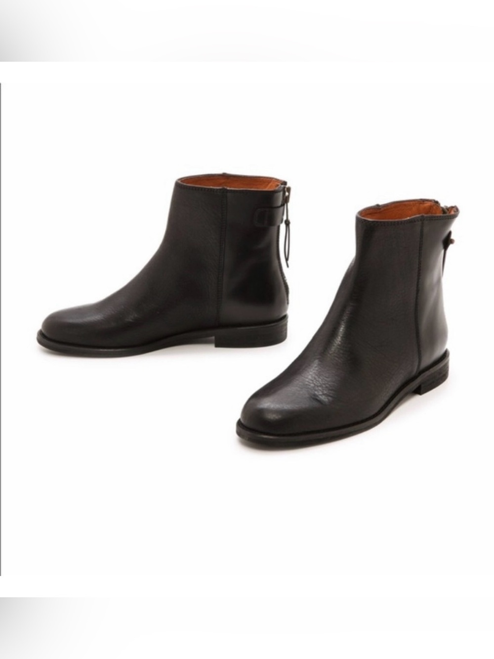 Madewell Hayes Black Leather Boots Size 9
